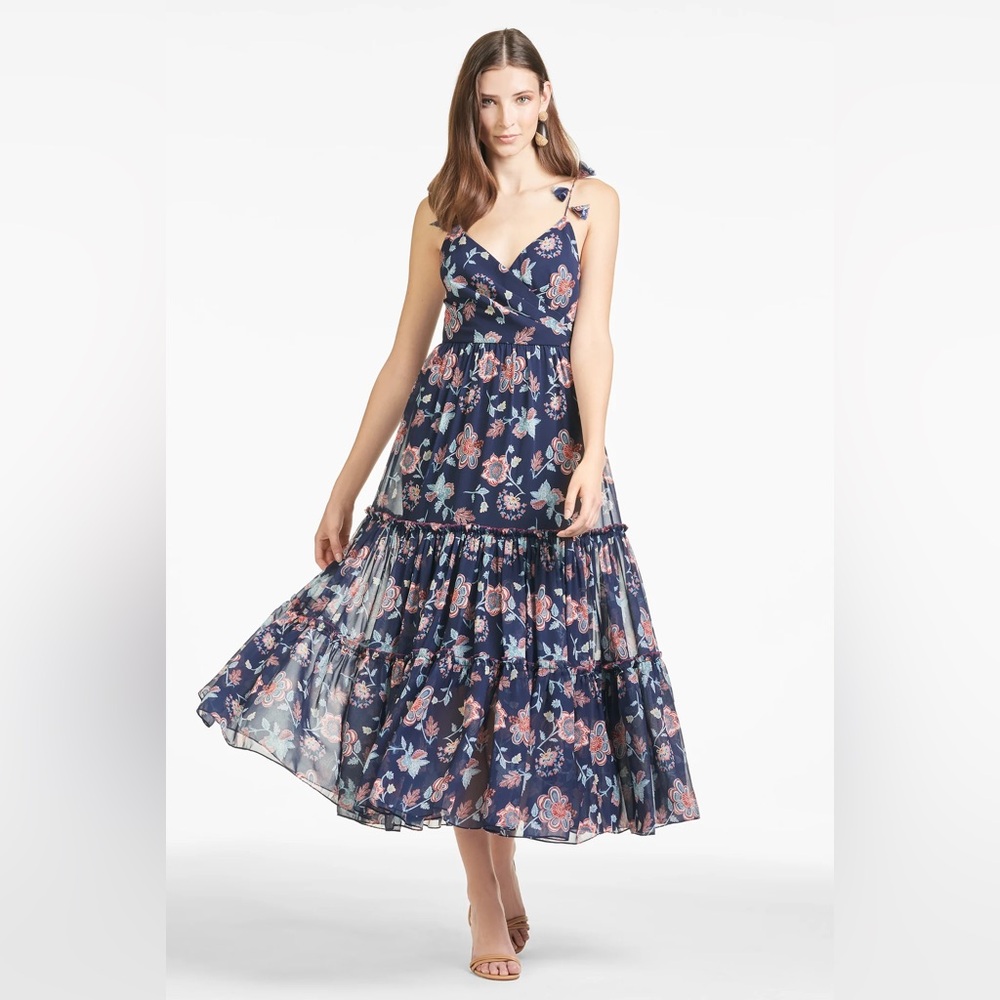 Sachin & Babi Dalia Dress Eastern Gouache Botanical